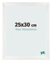 Cadre Photo 25x30cm Blanc Vintage MDF Pisa De Face Mesurev | Yourdecoration.fr
