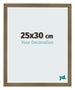Cadre Photo 25x30cm Bronze Décor MDF Bologna De Face Mesure | Yourdecoration.fr