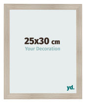 Cadre Photo 25x30cm Chene Rustique MDF Pisa De Face Mesure | Yourdecoration.fr