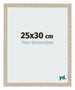 Cadre Photo 25x30cm Chêne Sonoma MDF Bologna De Face Mesure | Yourdecoration.fr