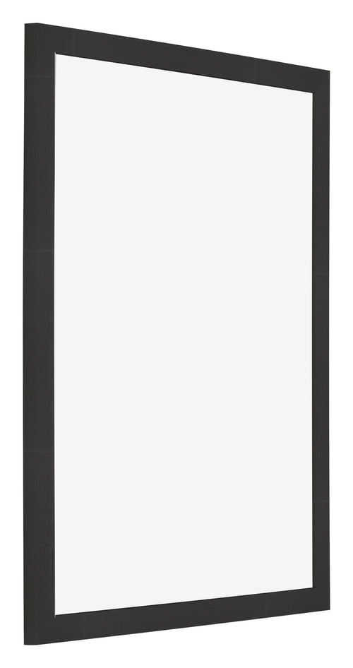 Cadre Photo 25x30cm Noir Grain de Bois MDF Bologna De Face Oblique | Yourdecoration.fr