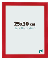 Cadre Photo 25x30cm Rouge MDF Pisa De Face Mesure | Yourdecoration.fr