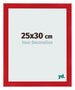 Cadre Photo 25x30cm Rouge MDF Pisa De Face Mesure | Yourdecoration.fr