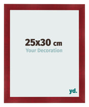 Cadre Photo 25x30cm Vin Rouge Patine MDF Pisa De Face Mesure | Yourdecoration.fr