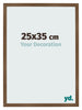Cadre Photo 25x35 cm Chene Rustique MDF Bologna De Face Mesure | Yourdecoration.fr