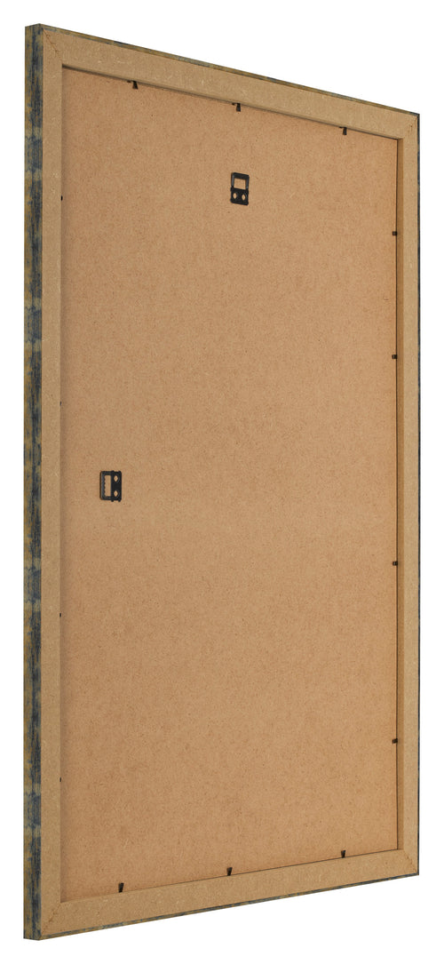 Cadre Photo 25x35cm Bleu Or Melange MDF Pisa Arriere Oblique | Yourdecoration.fr