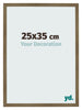 Cadre Photo 25x35cm Bronze Décor MDF Bologna De Face Mesure | Yourdecoration.fr