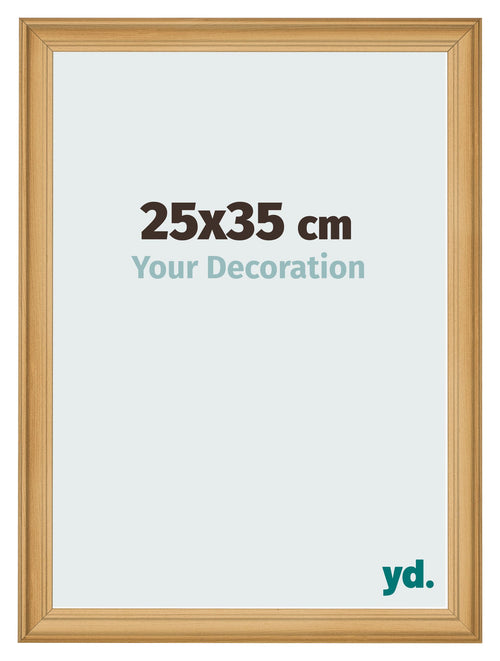 Cadre Photo 25x35cm De Pin Grain de Bois MDF Lazio De Face Mesure | Yourdecoration.fr