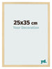 Cadre Photo 25x35cm Hêtre Décor MDF Bologna De Face Mesure | Yourdecoration.fr