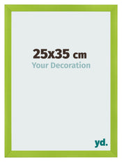 Cadre Photo 25x35cm Vert MDF Pisa De Face Mesure | Yourdecoration.fr