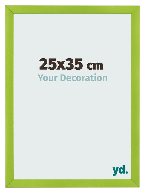 Cadre Photo 25x35cm Vert MDF Pisa De Face Mesure | Yourdecoration.fr