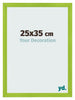 Cadre Photo 25x35cm Vert MDF Pisa De Face Mesure | Yourdecoration.fr
