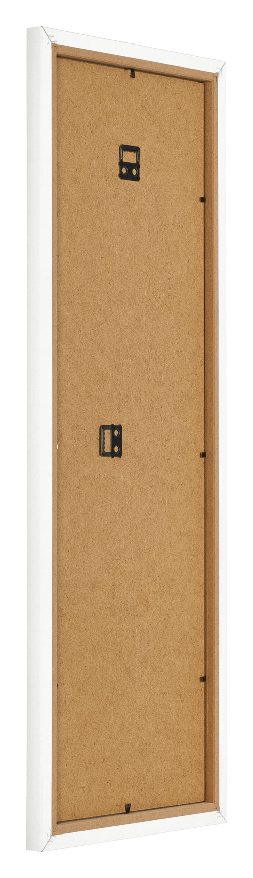 Cadre Photo 25x75cm Blanc Brillant MDF Bologna Arriere Oblique | Yourdecoration.fr