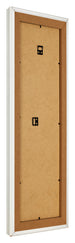 Cadre Photo 25x75cm Blanc Patine MDF Lazio Arriere Oblique | Yourdecoration.fr