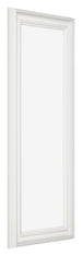Cadre Photo 25x75cm Blanc Patine MDF Lazio De Face Oblique | Yourdecoration.fr