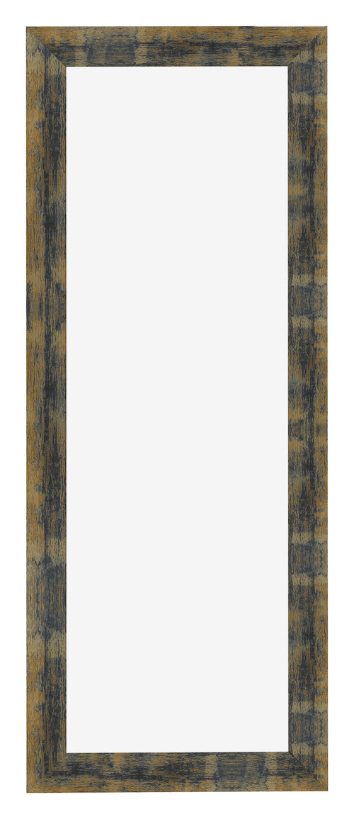 Cadre Photo 25x75cm Bleu Or Melange MDF Pisa De Face | Yourdecoration.fr