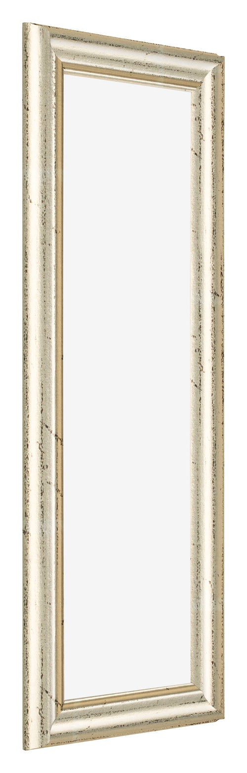 Cadre Photo 25x75cm Brillance Metallique MDF Lazio De Face Oblique | Yourdecoration.fr