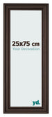 Cadre Photo 25x75cm Chene Fonce MDF Lazio De Face Mesure | Yourdecoration.fr