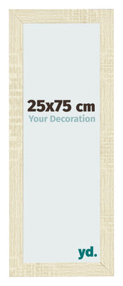 Cadre Photo 25x75cm Chene Sonoma MDF Pisa De Face Mesure | Yourdecoration.fr