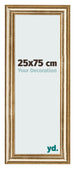 Cadre Photo 25x75cm Or Antique MDF Lazio De Face Mesure | Yourdecoration.fr