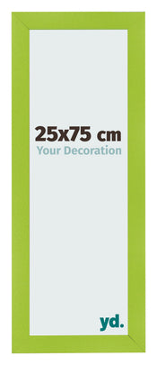 Cadre Photo 25x75cm Vert MDF Pisa De Face Mesure | Yourdecoration.fr