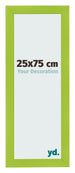Cadre Photo 25x75cm Vert MDF Pisa De Face Mesure | Yourdecoration.fr