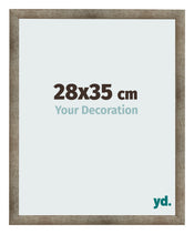 Cadre Photo 28x35 cm Metal Vintage MDF Bologna De Face Mesure | Yourdecoration.fr
