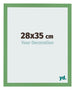 Cadre Photo 28x35 cm Vert MDF Bologna De Face Mesure | Yourdecoration.fr