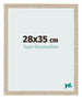 Cadre Photo 28x35cm Chêne Sonoma MDF Bologna De Face Mesure | Yourdecoration.fr