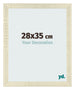 Cadre Photo 28x35cm Chene Sonoma MDF Pisa De Face Mesure | Yourdecoration.fr