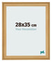 Cadre Photo 28x35cm De Pin Grain de Bois MDF Lazio De Face Mesure | Yourdecoration.fr