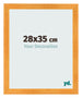 Cadre Photo 28x35cm Orange MDF Pisa De Face Mesure | Yourdecoration.fr