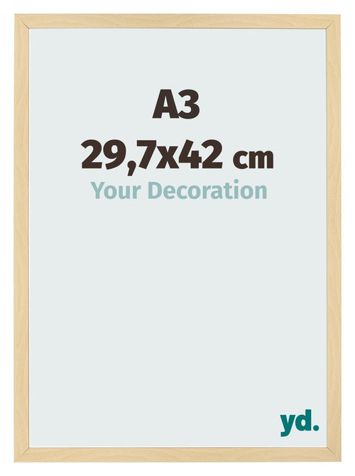 Cadre Photo 29 7x42cm A3 Hêtre Décor MDF Bologna De Face Mesure | Yourdecoration.fr