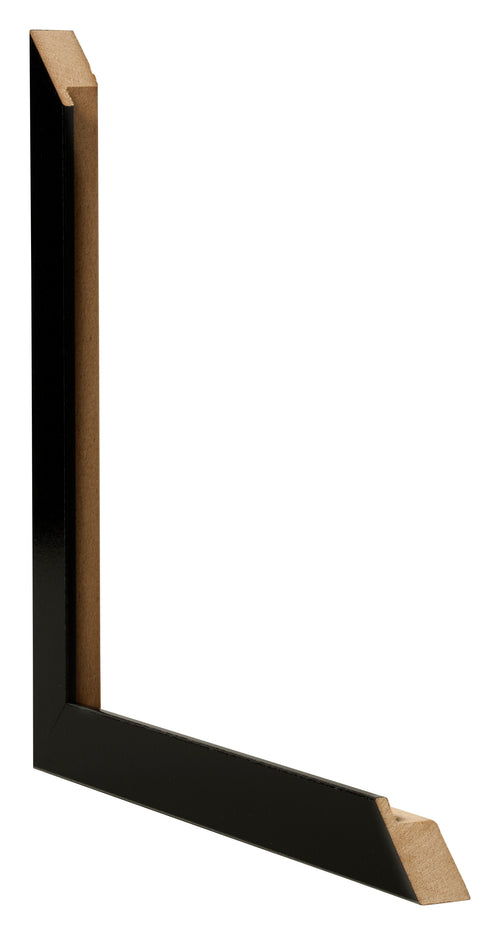 Cadre Photo 29 7x42cm A3 Noir Brillant MDF Bologna Detail Intersection | Yourdecoration.fr