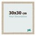 Cadre Photo 30x30cm Chêne Sonoma MDF Bologna De Face Mesure | Yourdecoration.fr
