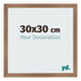 Cadre Photo 30x30cm Cuivre Décor MDF Bologna De Face Mesure | Yourdecoration.fr