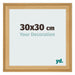 Cadre Photo 30x30cm De Pin Grain de Bois MDF Lazio De Face Mesure | Yourdecoration.fr