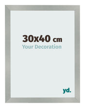 Cadre Photo 30x40cm Aluminium Brossé MDF Bologna De Face Mesure | Yourdecoration.fr