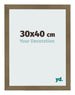 Cadre Photo 30x40cm Bronze Décor MDF Bologna De Face Mesure | Yourdecoration.fr