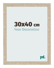 Cadre Photo 30x40cm Chêne Sonoma MDF Bologna De Face Mesure | Yourdecoration.fr