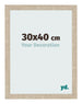 Cadre Photo 30x40cm Chêne Sonoma MDF Bologna De Face Mesure | Yourdecoration.fr