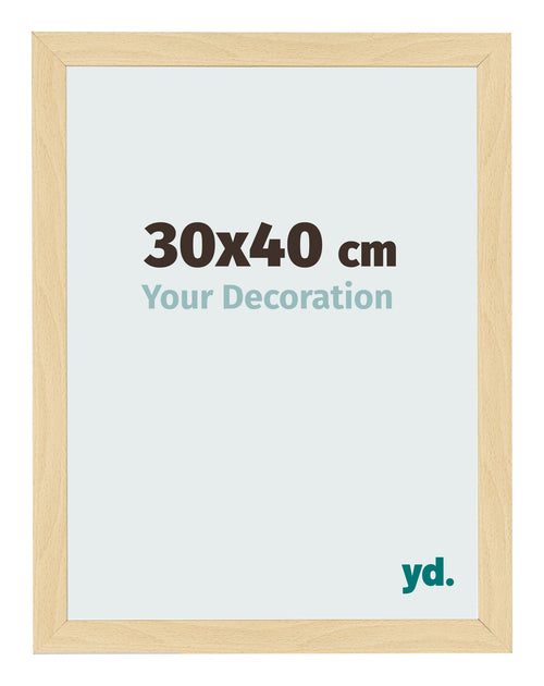 Cadre Photo 30x40cm Hêtre Décor MDF Bologna De Face Mesure | Yourdecoration.fr
