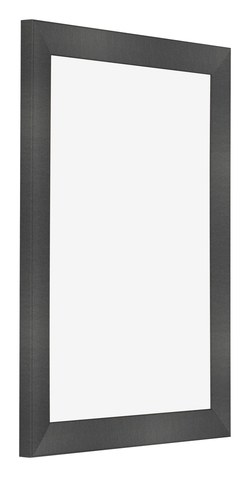 Cadre Photo 30x40cm Noir Argent Poli MDF Pisa De Face Oblique | Yourdecoration.fr
