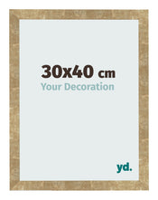 Cadre Photo 30x40cm Or Antique MDF Bologna De Face Mesure | Yourdecoration.fr