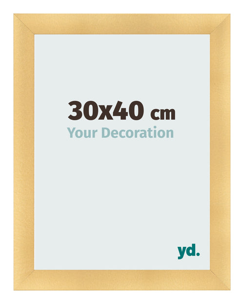 Cadre Photo 30x40cm Or Vintage MDF Pisa De Face Mesure | Yourdecoration.fr