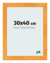 Cadre Photo 30x40cm Orange MDF Pisa De Face Mesure | Yourdecoration.fr