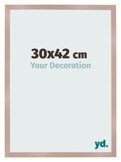 Cadre Photo 30x42 cm Rose Ancien MDF Bologna De Face Mesure | Yourdecoration.fr
