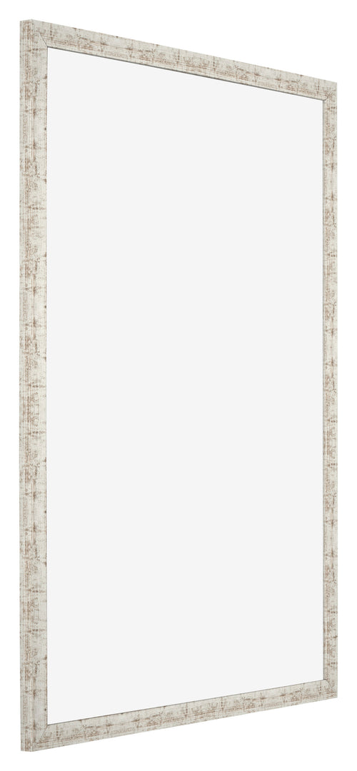 Cadre Photo 30x42cm Blanc Vintage MDF Bologna De Face Oblique | Yourdecoration.fr