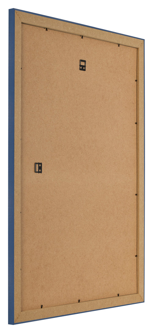 Cadre Photo 30x42cm Bleu Fonce Patine MDF Pisa Arriere Oblique | Yourdecoration.fr