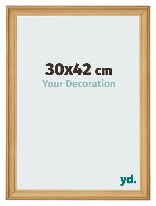 Cadre Photo 30x42cm De Pin Grain de Bois MDF Lazio De Face Mesure | Yourdecoration.fr